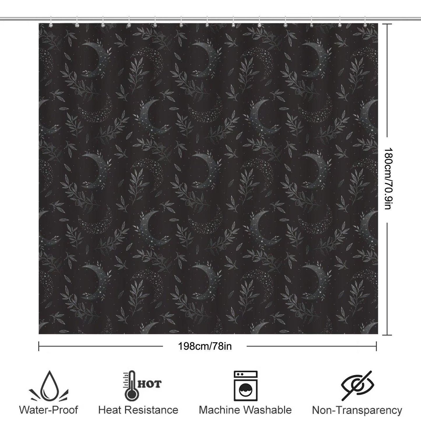 Celestial Floral Bathroom Rug Set, Cosmic Wildflower Bath Mat Trio, Boho Night Sky Decor
