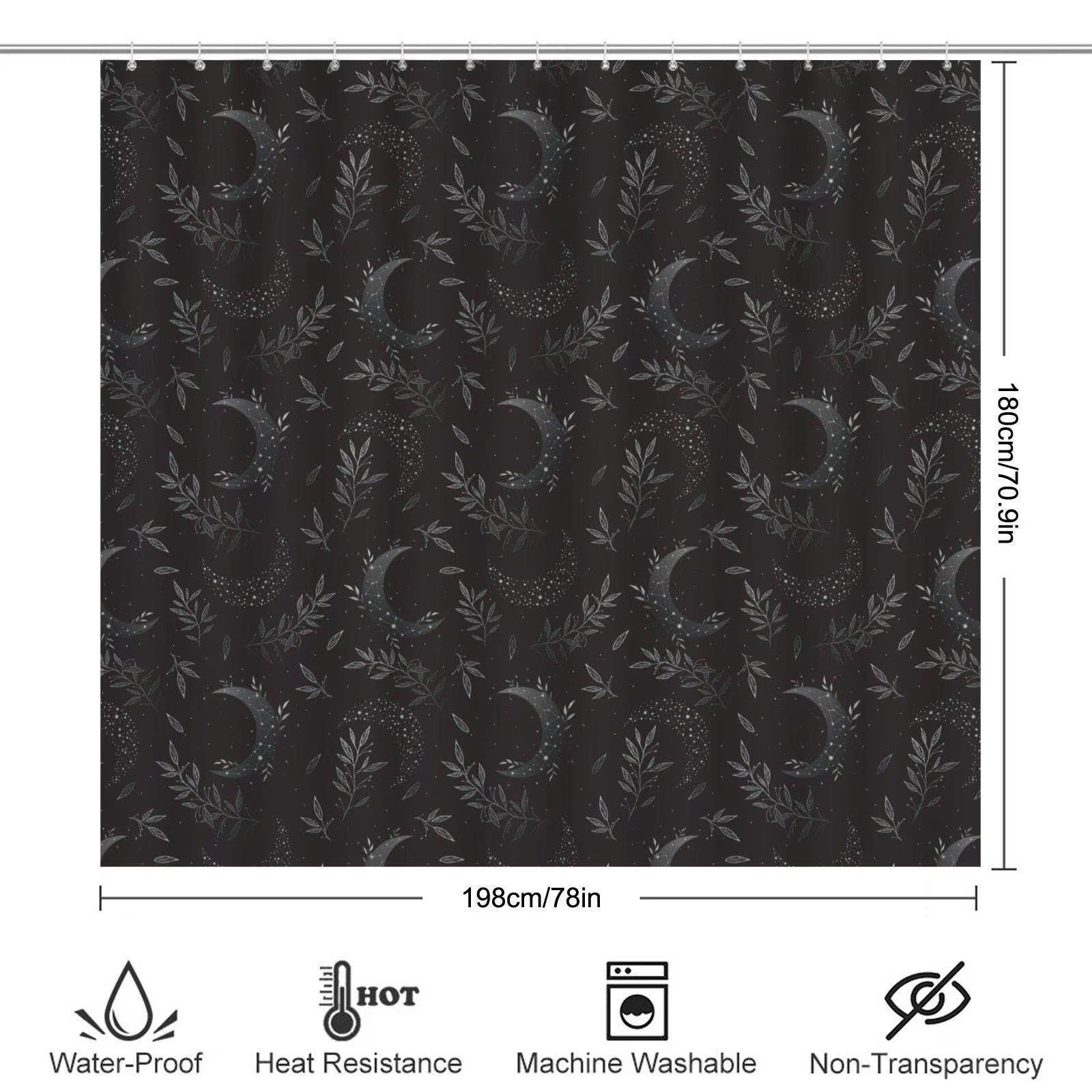 Celestial Floral Bathroom Rug Set, Cosmic Wildflower Bath Mat Trio, Boho Night Sky Decor