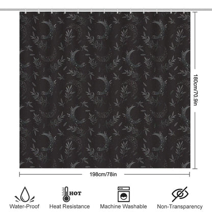 Celestial Floral Bathroom Rug Set, Cosmic Wildflower Bath Mat Trio, Boho Night Sky Decor