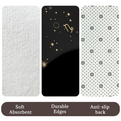 Celestial Zodiac Shower Curtain, Astrology Moon Star Bathroom Decor