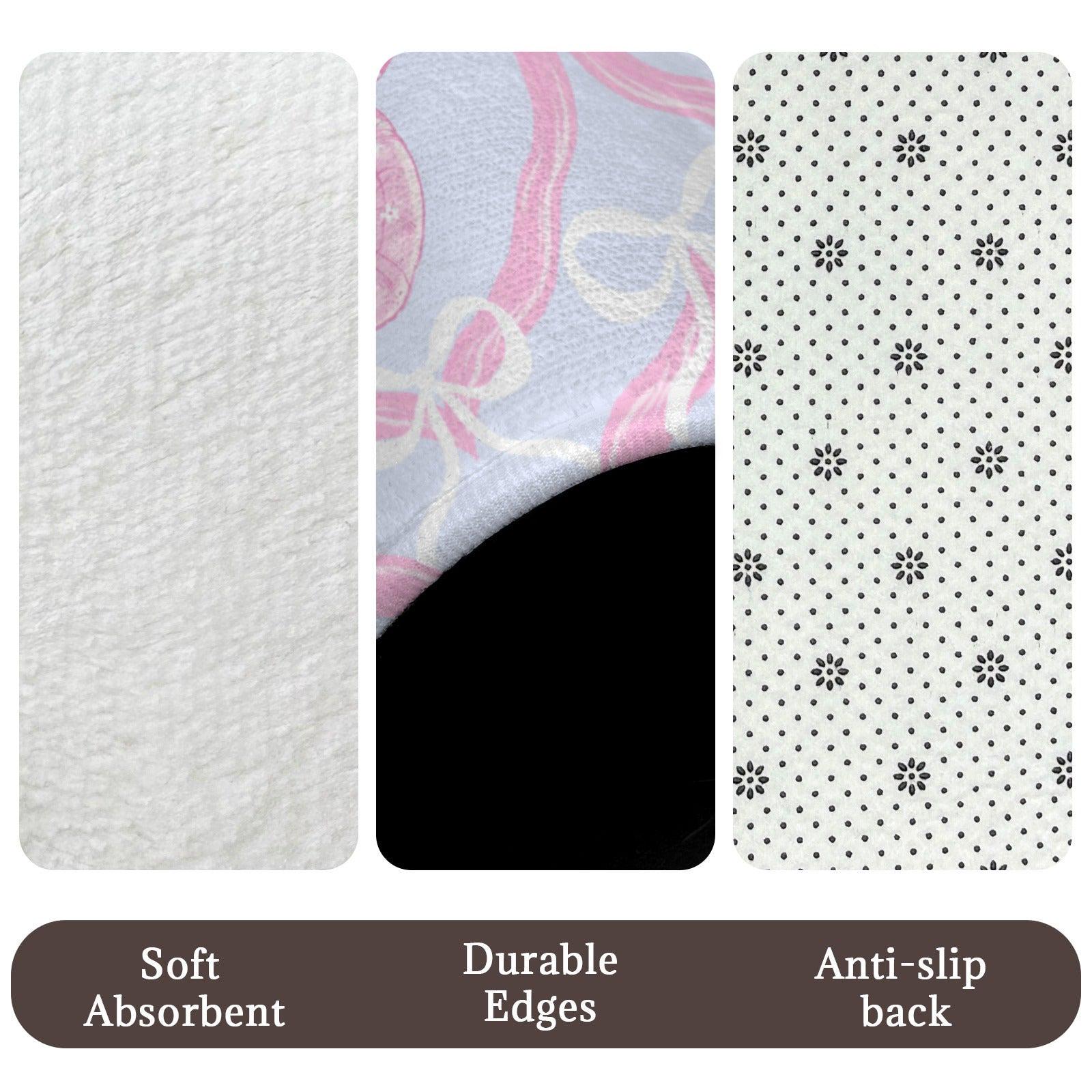 Pink Seashell Shower Curtain, Coquette Bow Pastel Coastal Bath Decor
