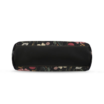 Kiss Lock Frame Bag, Cosmic Garden Purse, Vintage Planet Floral Evening Bag