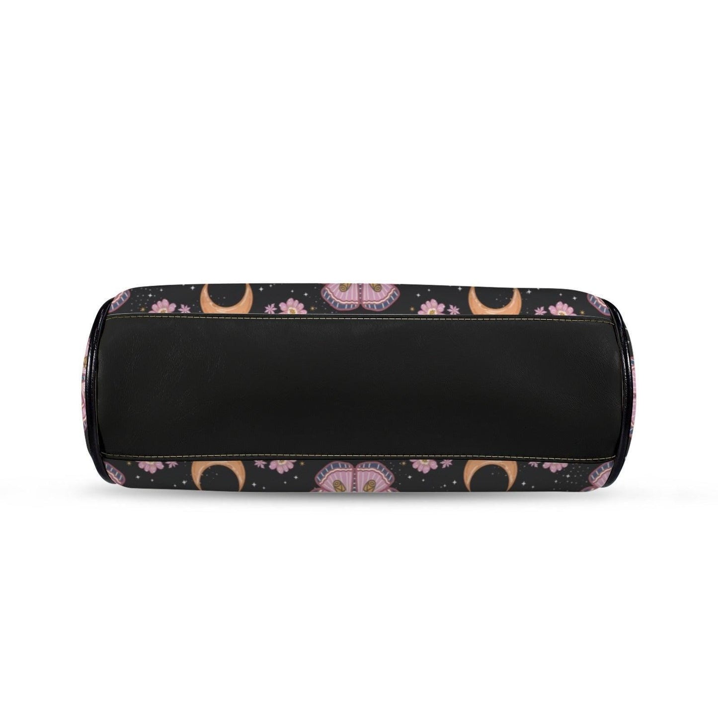Kiss Lock Purse, Pink Moth Shoulder Bag, Moon Blossom Frame Handbag