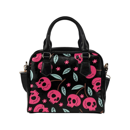 Pink Skull Purse, Cute Goth Handbag, Spooky Tote Bag
