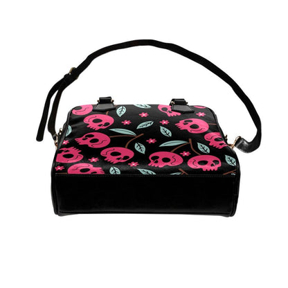 Pink Skull Purse, Cute Goth Handbag, Spooky Tote Bag