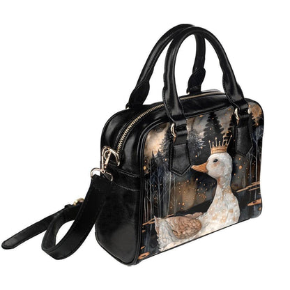 Goose Satchel Bag, Storybook Animal Purse, Enchanted Forest Handbag
