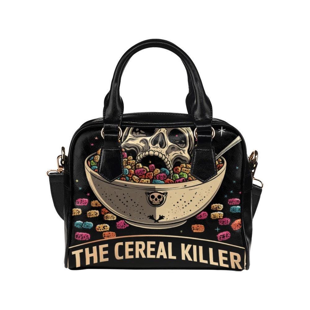 Horror Comedy Purse, Cereal Killer Satchel Bag, Spooky Skull Handbag