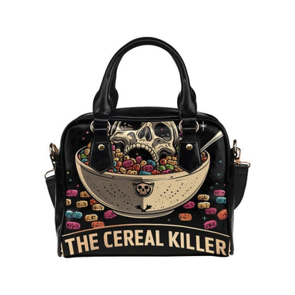 Horror Comedy Purse, Cereal Killer Satchel Bag, Spooky Skull Handbag