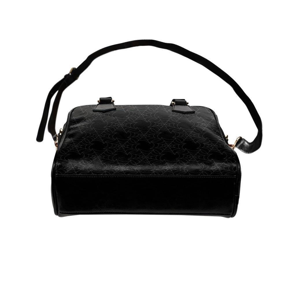 Spiderweb Halloween Handbag, Gothic Satchel Purse, Witchy Gift Idea