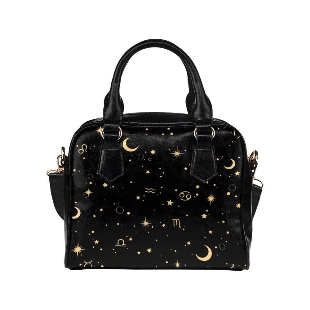 Astrology Zodiac Satchel, Celestial Signs Handbag, Witchy Purse