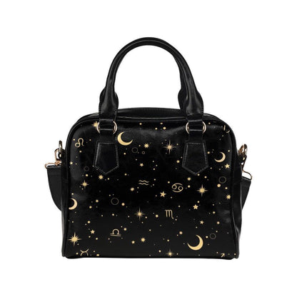 Astrology Zodiac Satchel, Celestial Signs Handbag, Witchy Purse