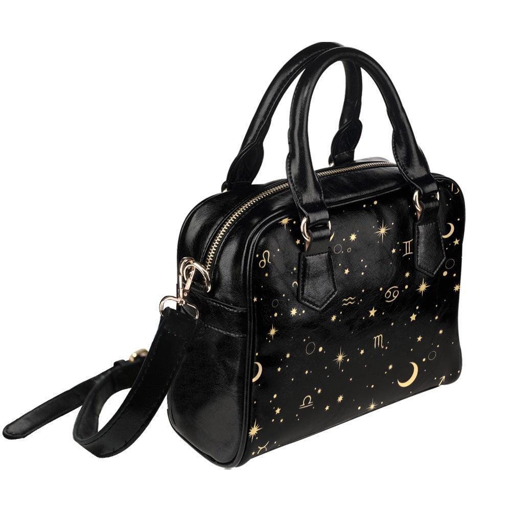 Astrology Zodiac Satchel, Celestial Signs Handbag, Witchy Purse