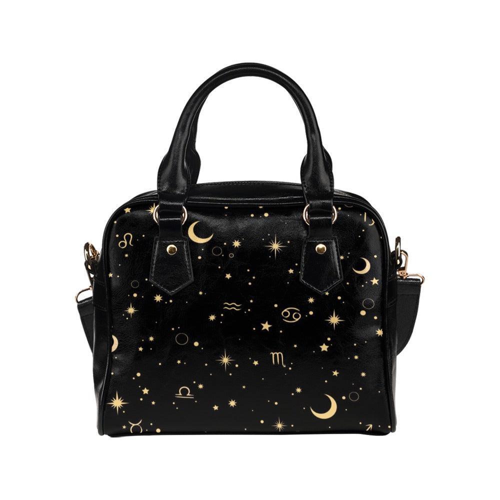 Astrology Zodiac Satchel, Celestial Signs Handbag, Witchy Purse