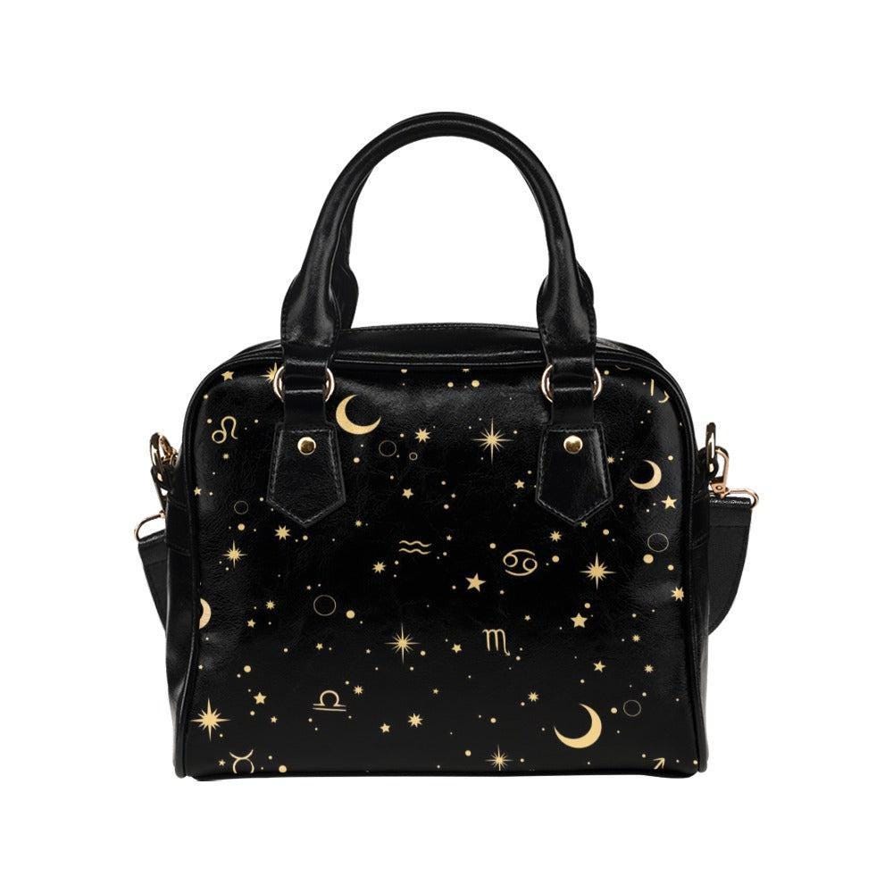 Astrology Zodiac Satchel, Celestial Signs Handbag, Witchy Purse