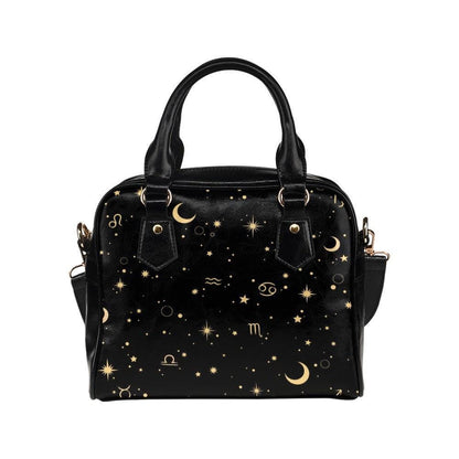 Astrology Zodiac Satchel, Celestial Signs Handbag, Witchy Purse