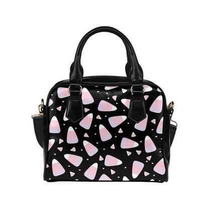 Candy Corn Purse, Pastel Halloween Handbag, Pink Goth Satchel Bag