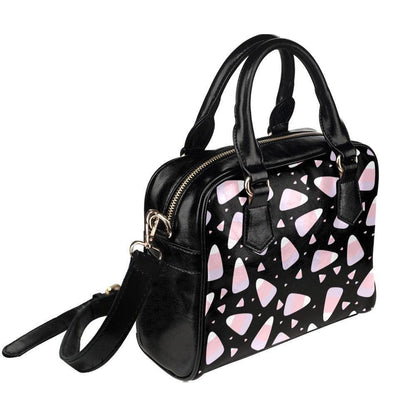 Candy Corn Purse, Pastel Halloween Handbag, Pink Goth Satchel Bag