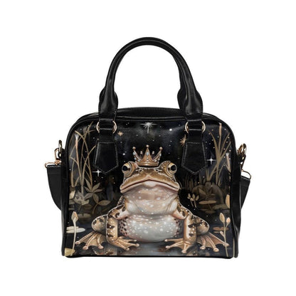 Frog Prince Bag, Fairycore Toad Satchel, Fantasy Handbag for Woodland Style