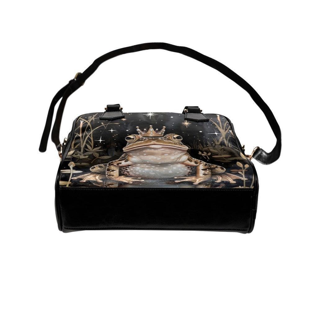 Frog Prince Bag, Fairycore Toad Satchel, Fantasy Handbag for Woodland Style