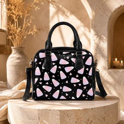 Candy Corn Purse, Pastel Halloween Handbag, Pink Goth Satchel Bag