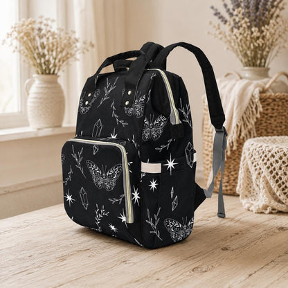 Celestial Butterfly Backpack, Gothic Occult Diaper Bag, Fairycore Mom Organizer