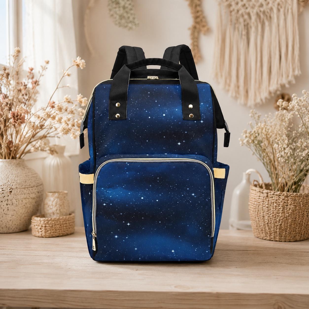 Diaper Bag Backpack, Starry Baby Travel Bag, Galaxy Mom Backpack, Nursery Organizer