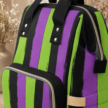 Halloween Diaper Bag, Spooky Mom Backpack, Nursery Organizer, Baby Travel Bag