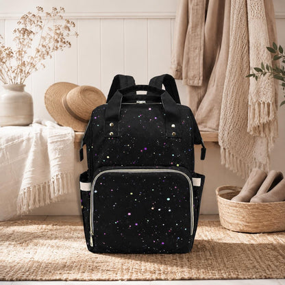 Galaxy Diaper Bag Backpack, Celestial Baby Travel Bag, Starry Mom Backpack Organizer