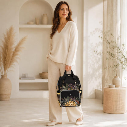 Woodland Botanical Diaper Backpack