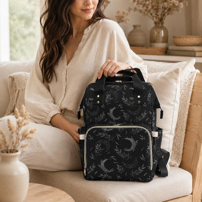 Black Celestial Diaper Backpack