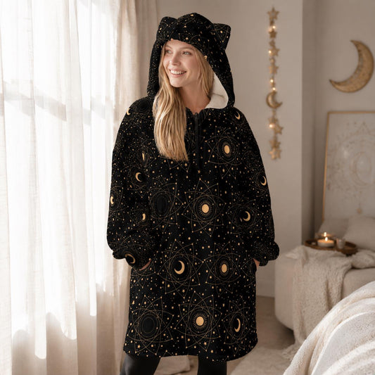 Cat Lover Blanket Hoodie