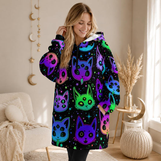 Neon Hooded Blanket Hoodie