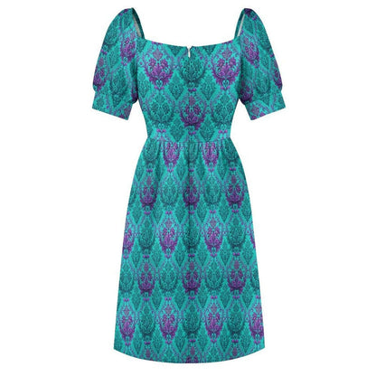 Teal Baroque Dress