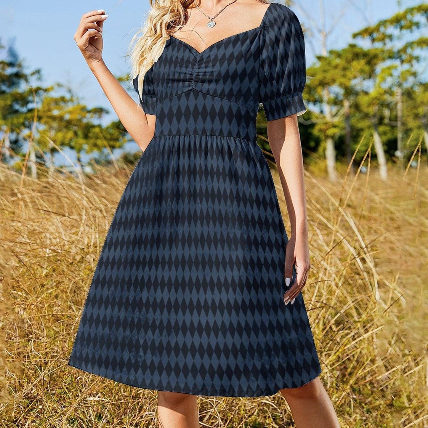 Harlequin Midi Dress
