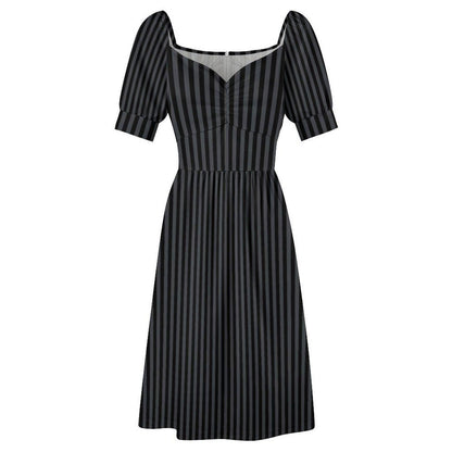 Black Striped Sundress