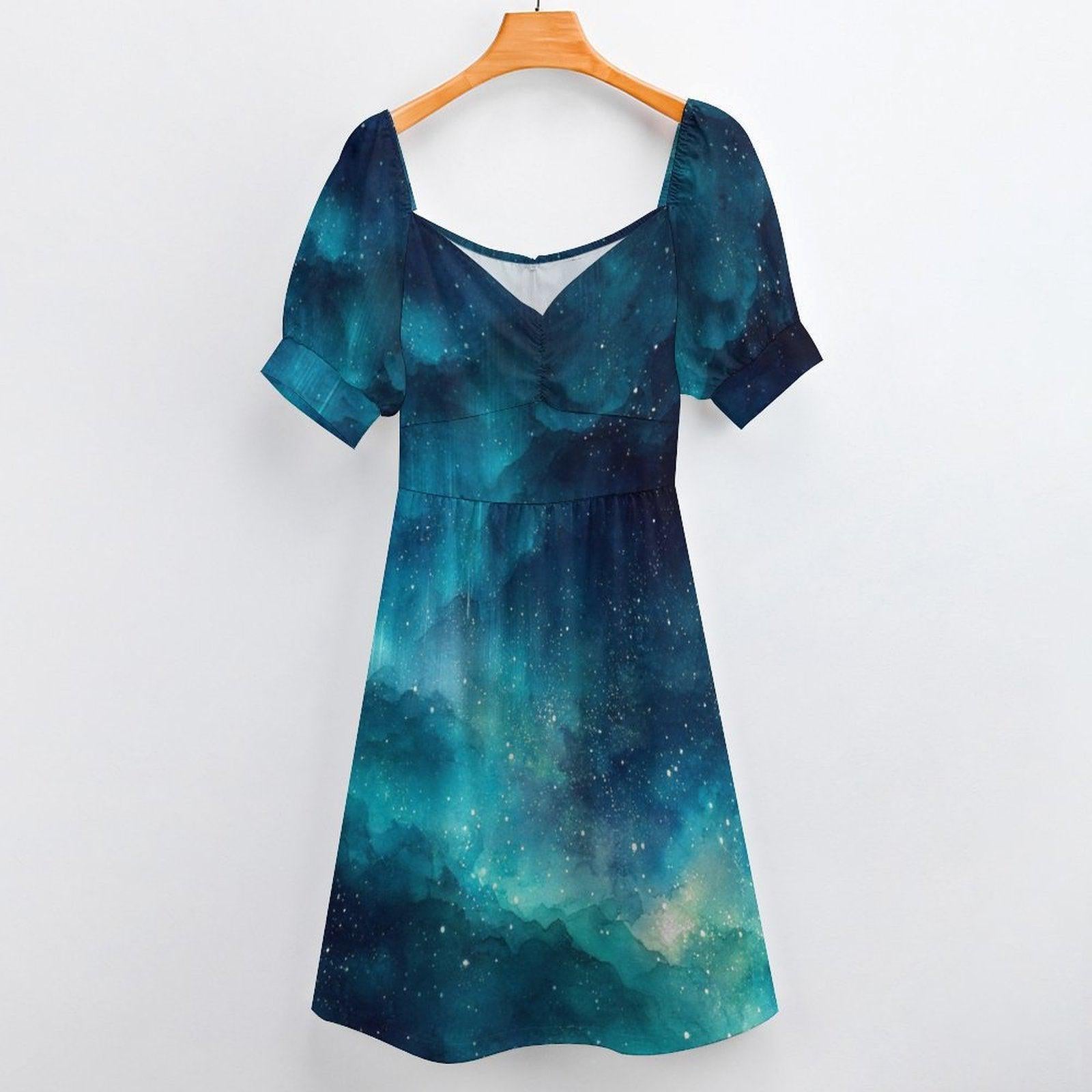 Celestial Galaxy Midi Dress