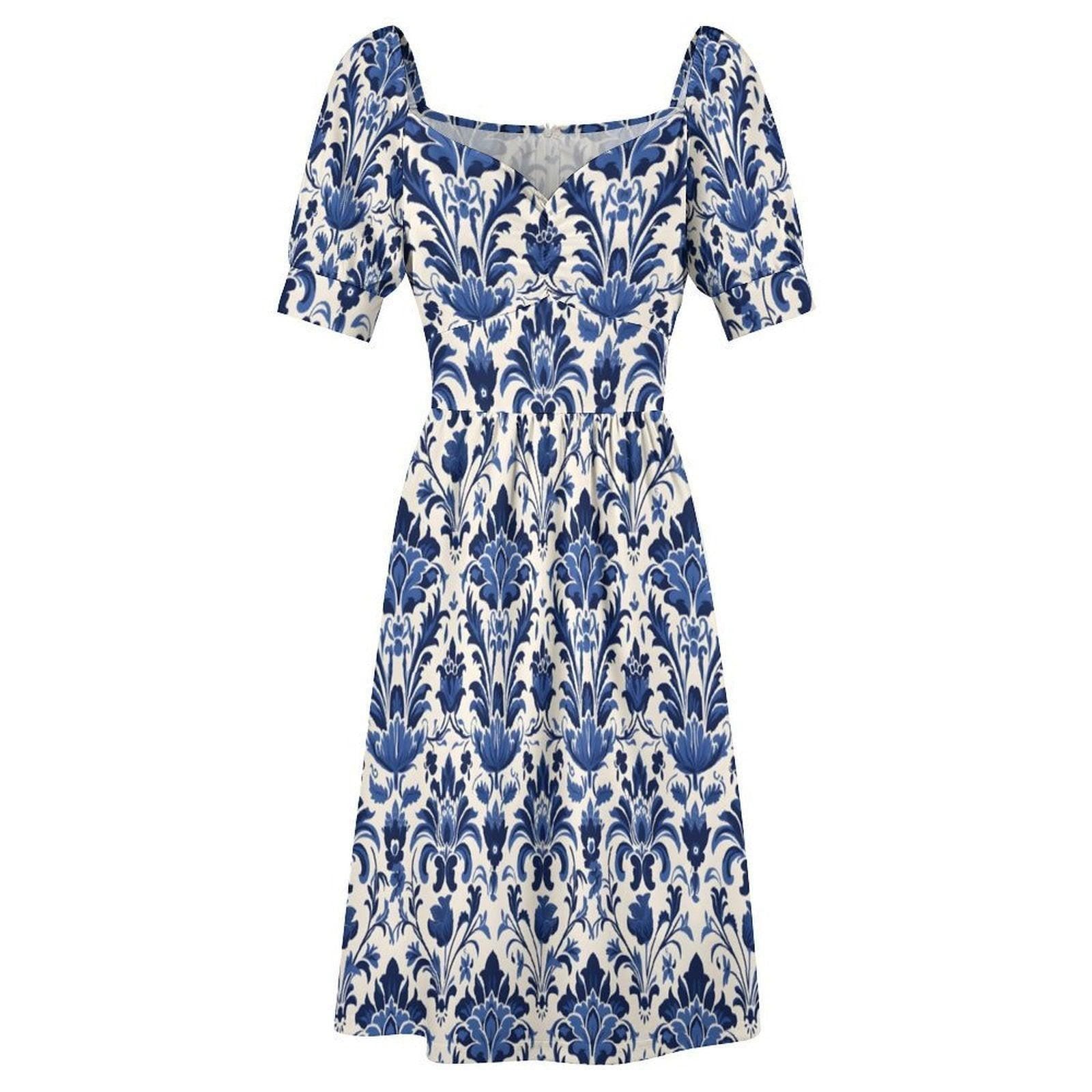 Blue White Porcelain Dress