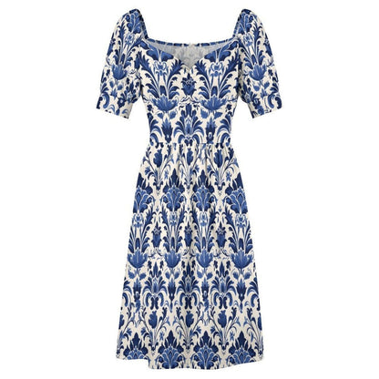 Blue White Porcelain Dress