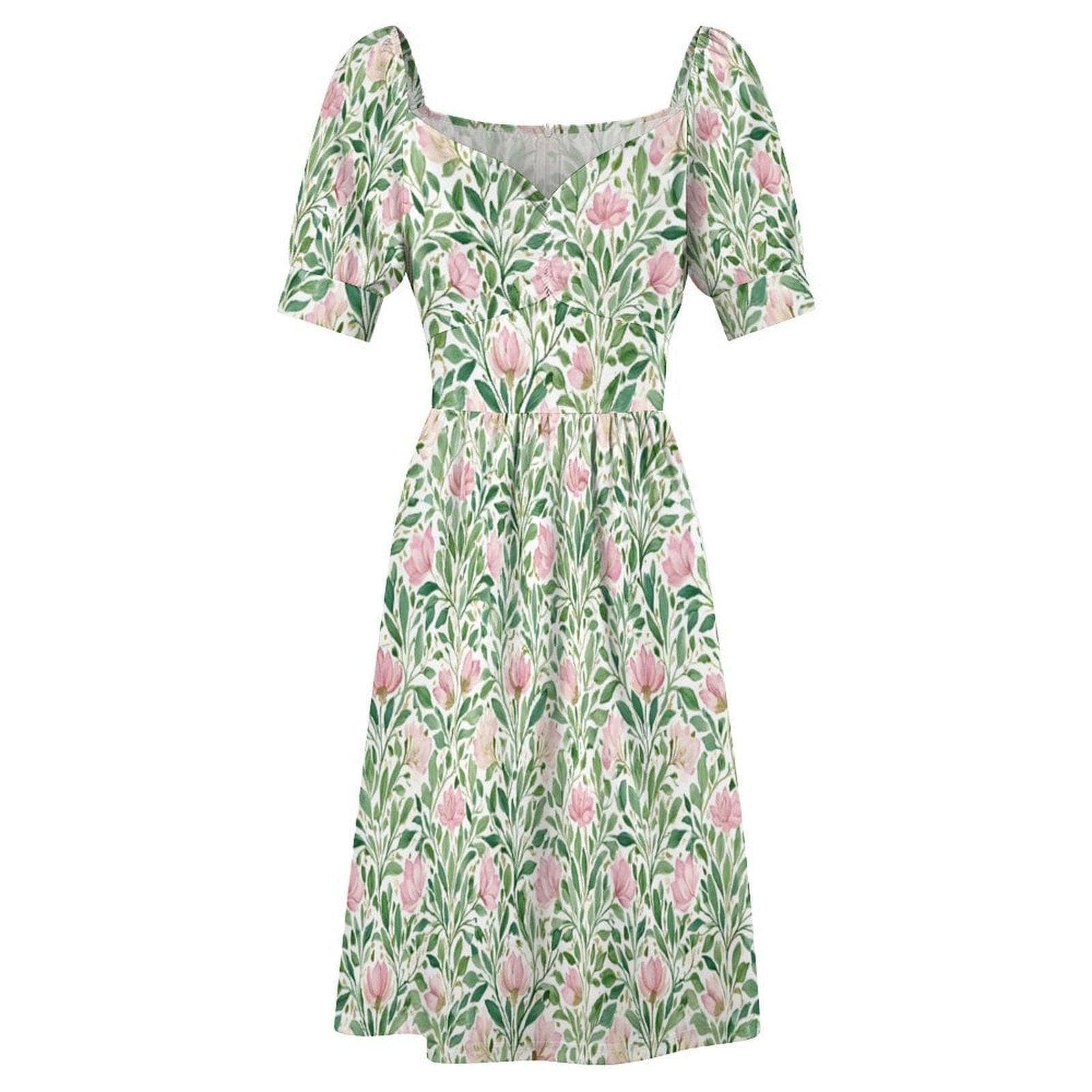 Pink Tulip Botanical Midi Dress