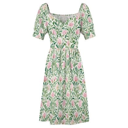 Pink Tulip Botanical Midi Dress