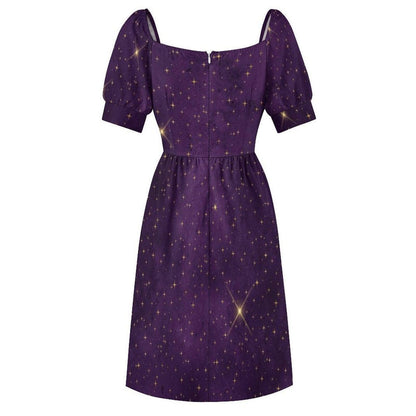 Midnight Argyle Pattern Dress
