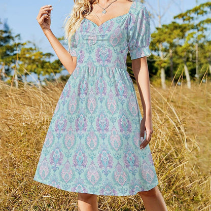 Puff Sleeve Babydoll Dress