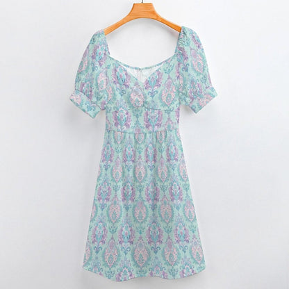Puff Sleeve Babydoll Dress