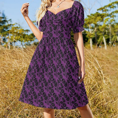 Purple Damask Dress