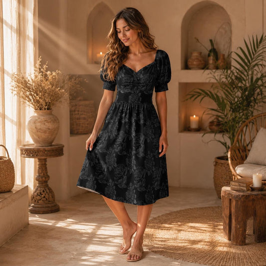 Dark Floral Sundress