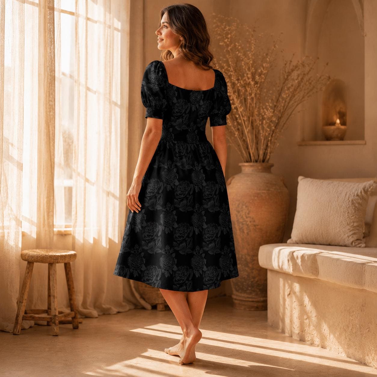 Dark Floral Sundress