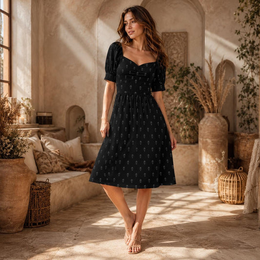 Mini Skull Black Dress