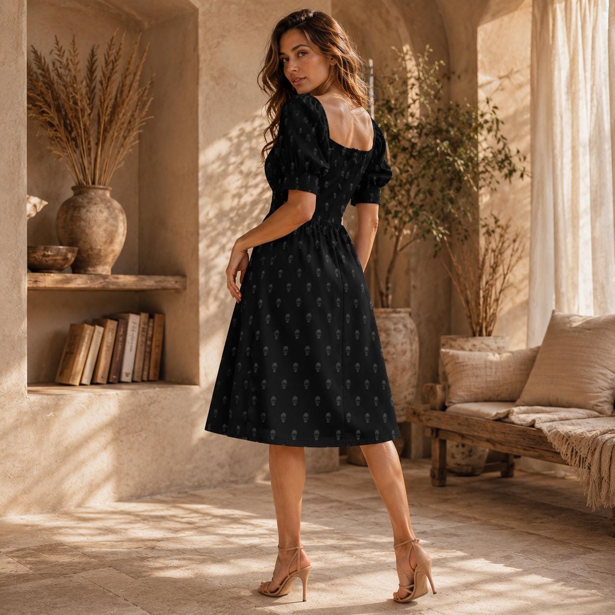Mini Skull Black Dress