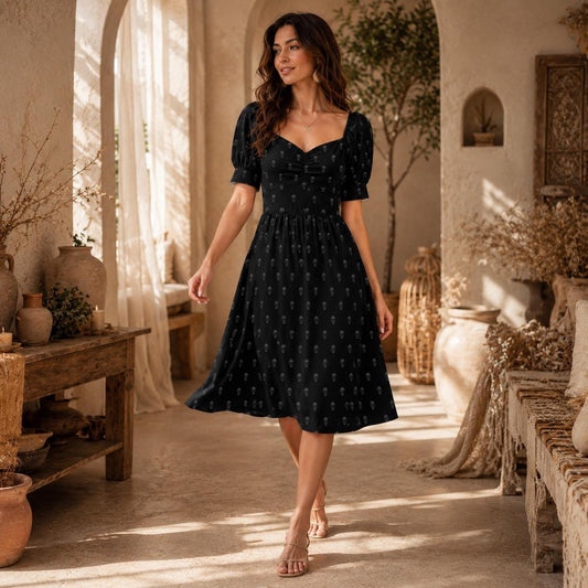 Mini Skull Black Dress