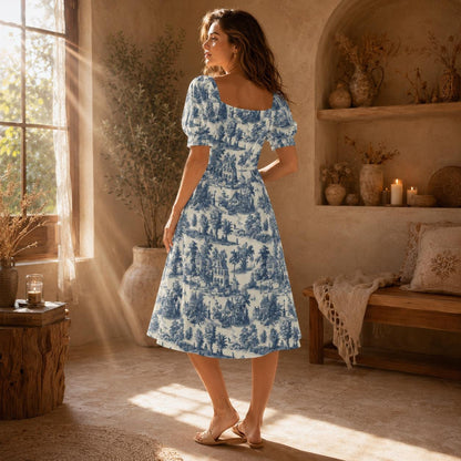 Victorian Cottagecore Midi Dress